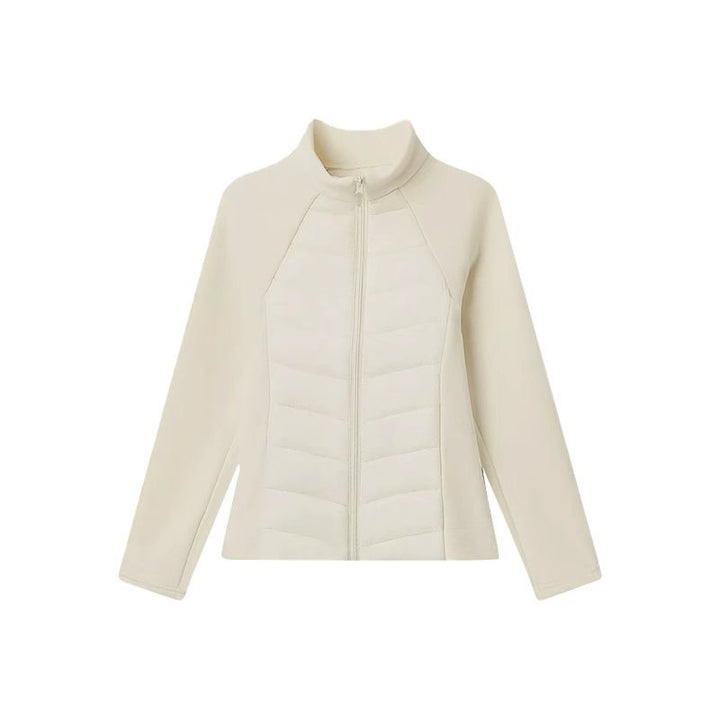 Women's quilted jacket with stand-up collar and graphene inner lining