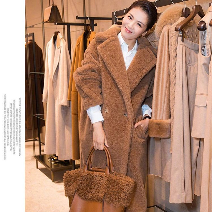 Teddy-Coat, mid-length, Faux fur, Women