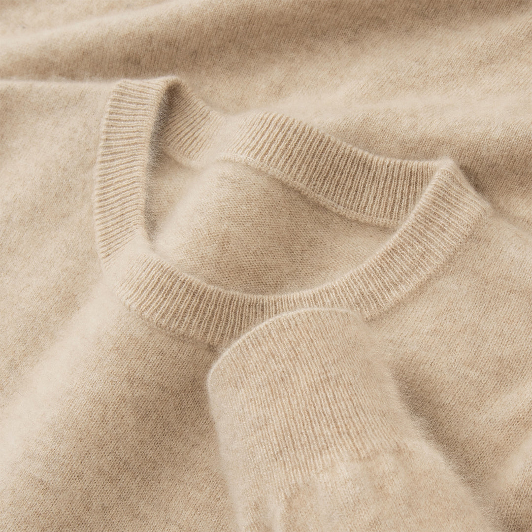 Men's Cashmere Sweater, Crew Neck, Business Casual