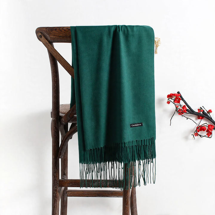 Solid color scarf made of cashmere imitation