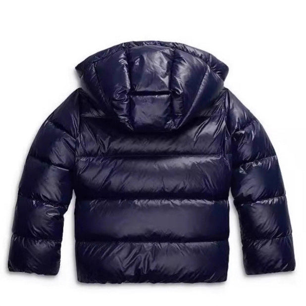 Padded women's hoodie in modern style