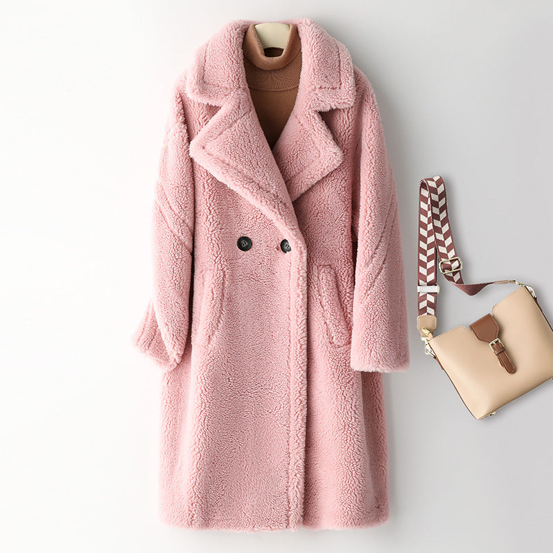 Ladies' Teddy Coat made of Lambswool