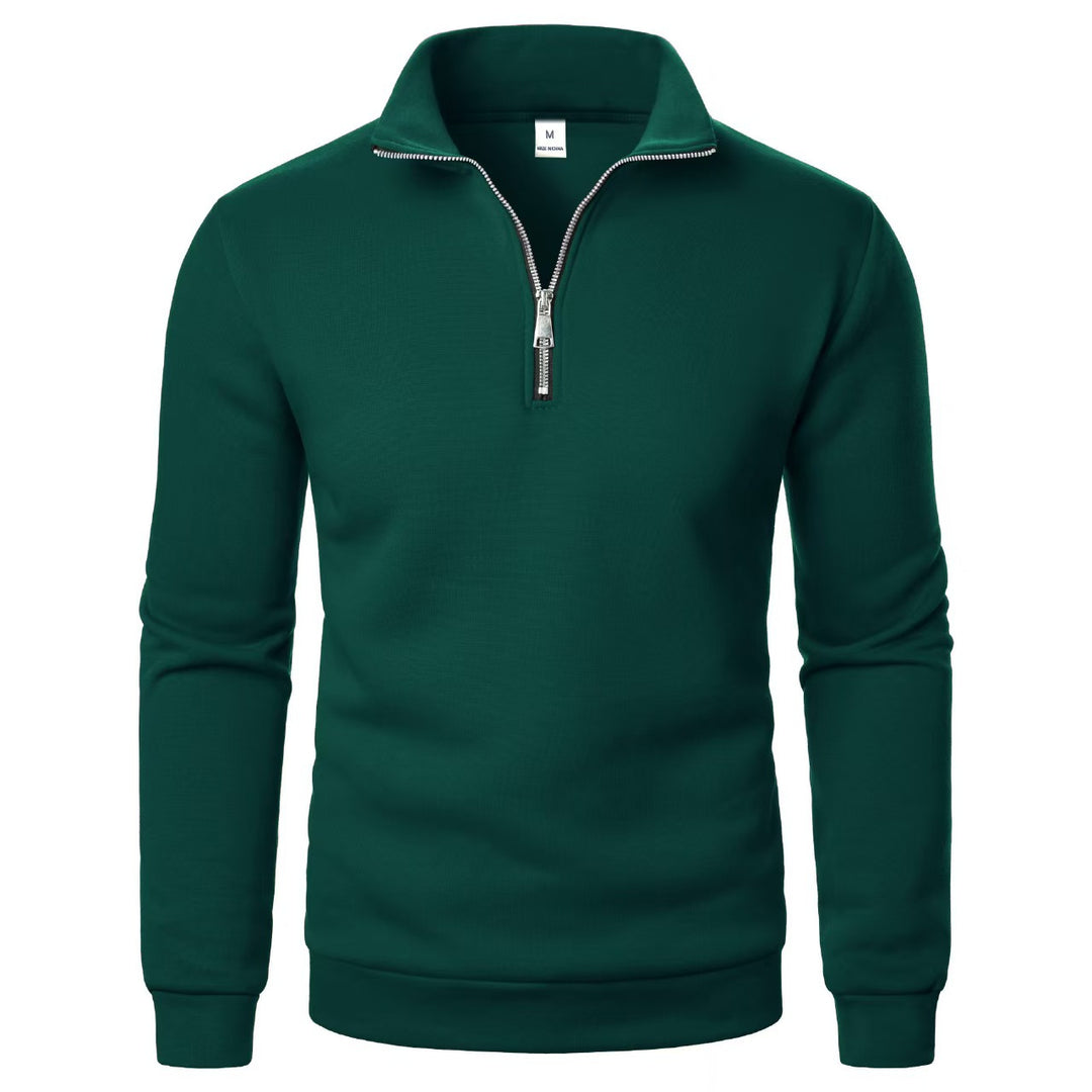 Locker fit men's sweatshirt with zipper