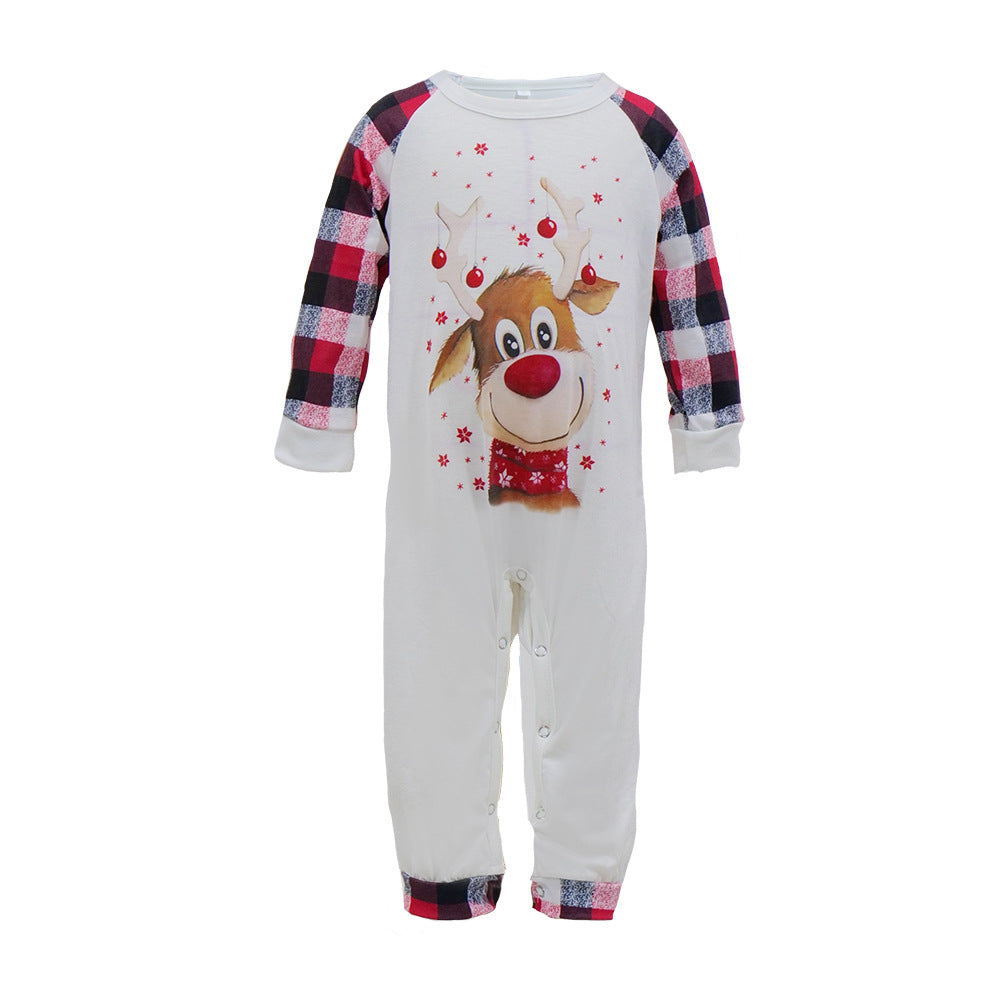 Family Pajama Set with Deer Motif