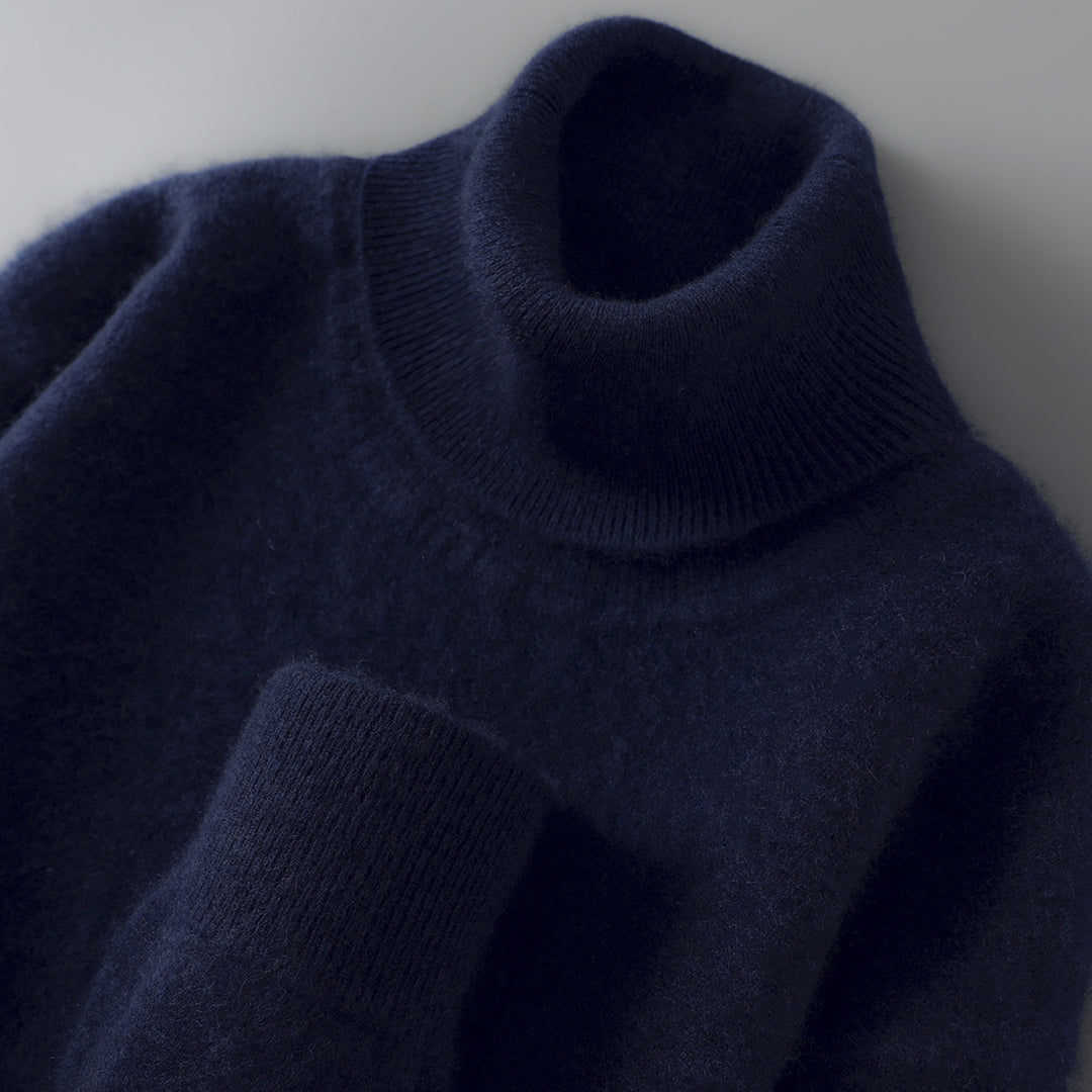Men's Wool Sweater, 100% Wool, Stand Collar, Business Style