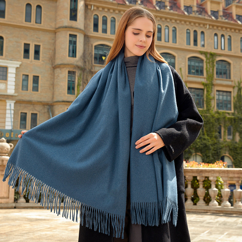 Wool scarf, solid color, various sizes