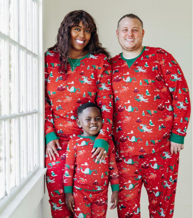 Family Pajama Set, Christmas Motif, Long Sleeve