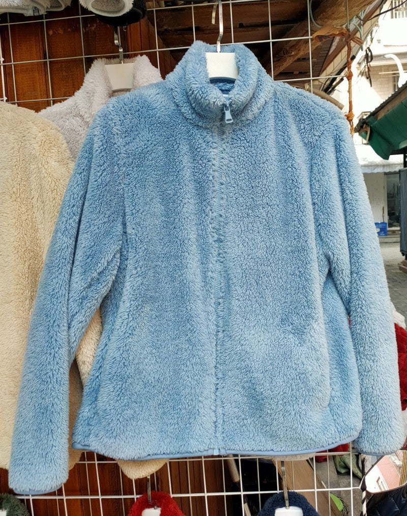 Warm Fleece Jacket with Zipper for Women