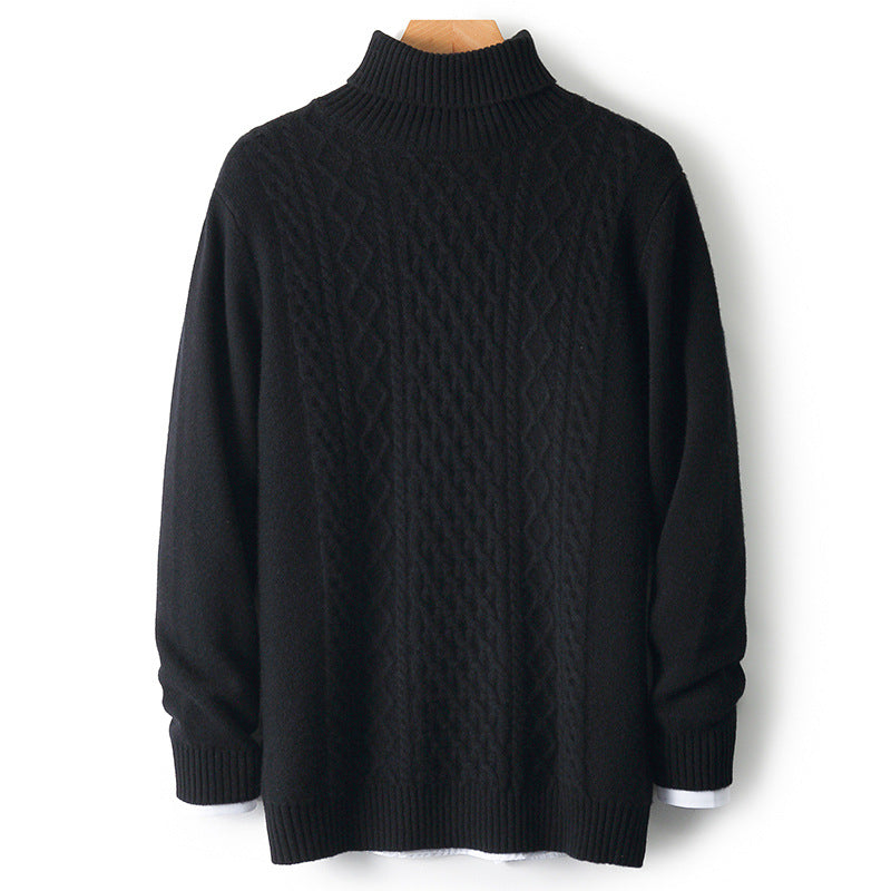 Warmer turtleneck sweater made of 100% merino wool