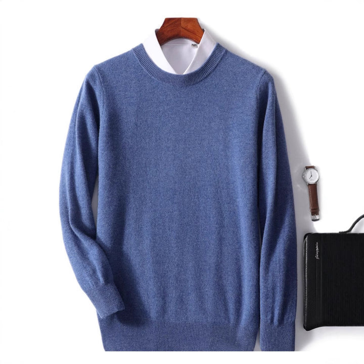 Men's pullover, round neck, loose fit