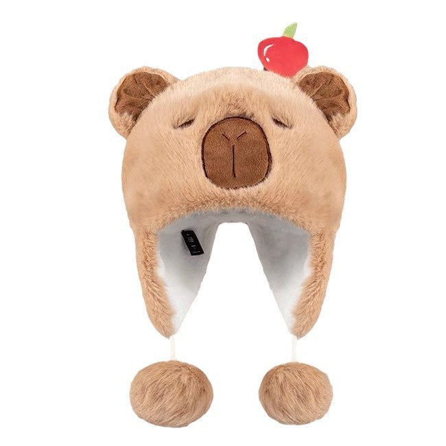 Warm plush hat with ear protection