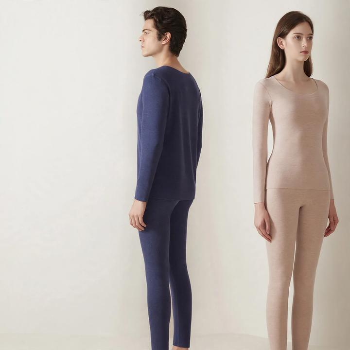 Thermal underwear set with heating function for women and men