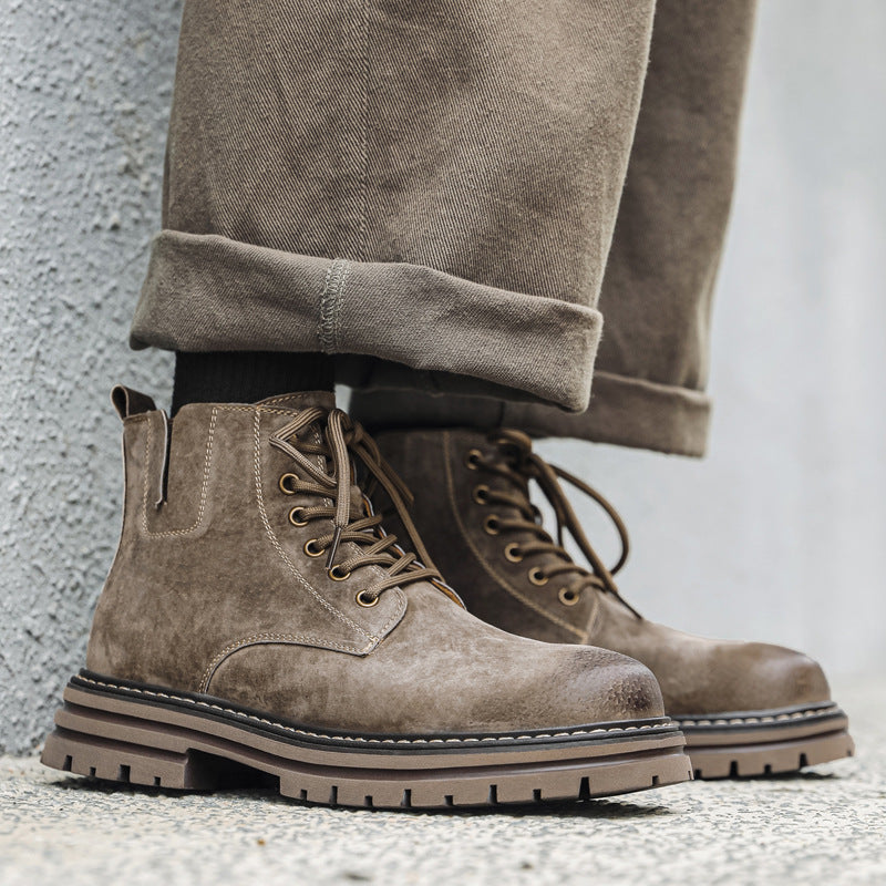 Men's Chelsea Boots, mid-high shaft, pigskin