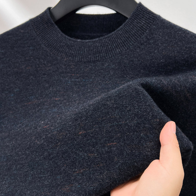 Men's Wool Sweater, 100% Wool, Stand-up Collar, Thick