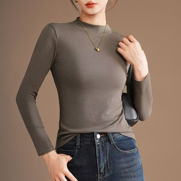 Women's knit sweater, elastic, for autumn and winter