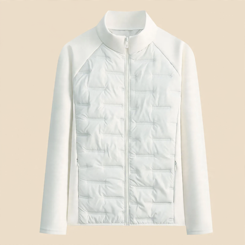 Sporty, fitted quilted jacket for women