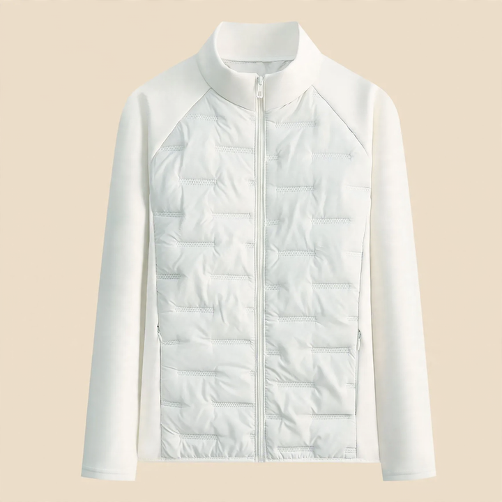 Sporty, fitted quilted jacket for women