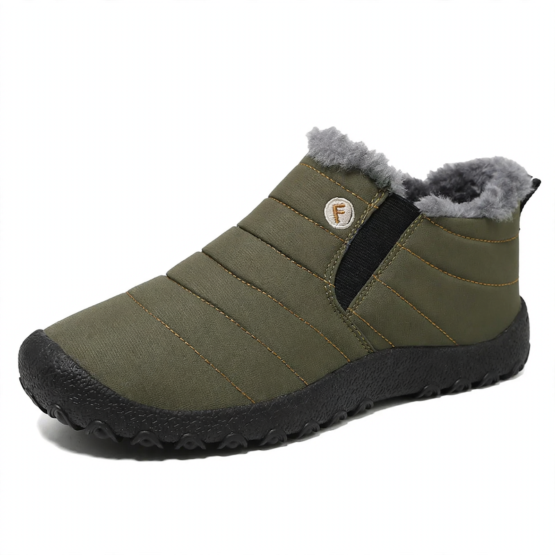 Men's winter boots, lined, slip-on