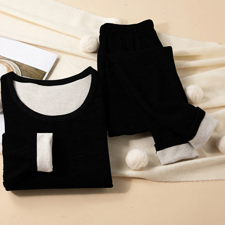 Padded thermal underwear set for women and men
