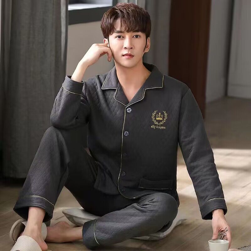 Padded cotton pajamas for men