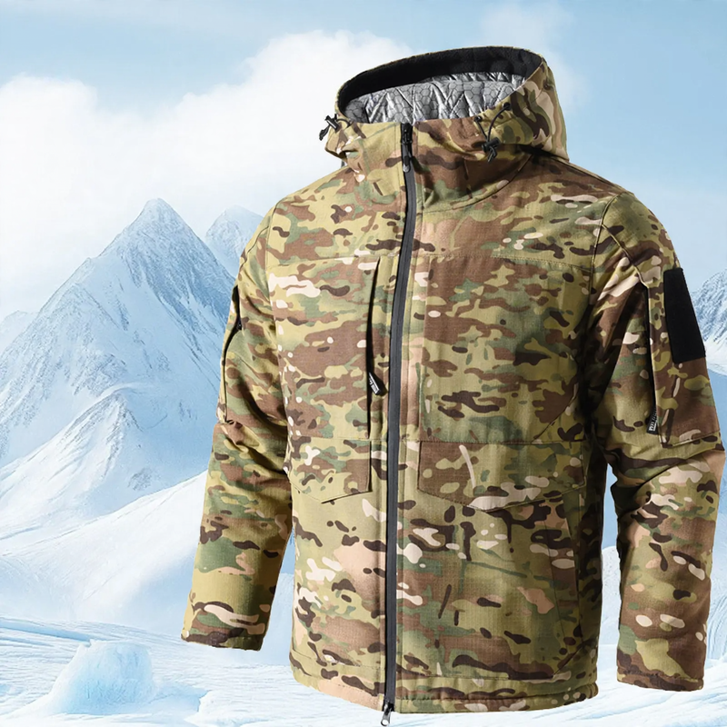 Tactical Men's Winter Jacket, M65 Style, Water Resistant