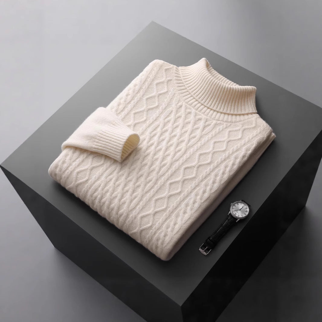 Warmer turtleneck sweater made of 100% merino wool