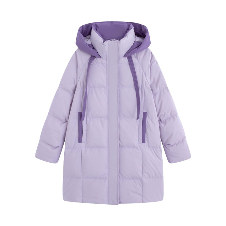 Plus size women's down coat, medium length