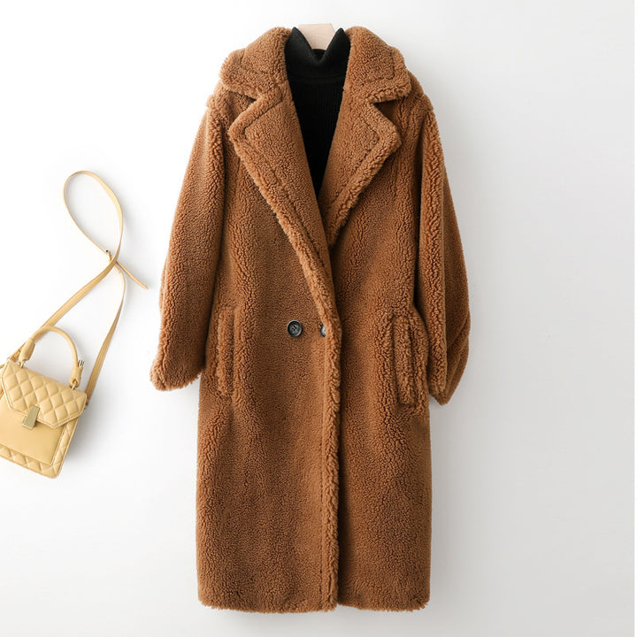 Women’s Teddy Coat with Hood, Mid-Length