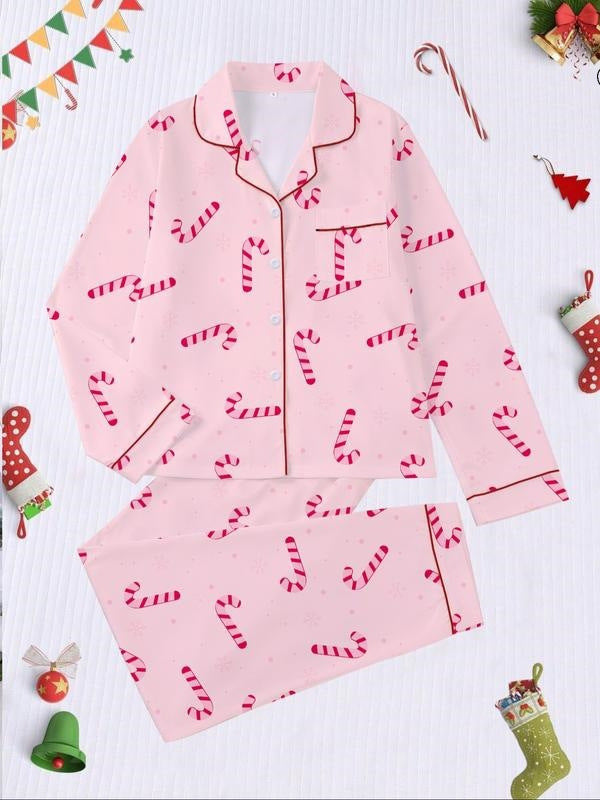 Christmas pajamas set made of flannel S 81333