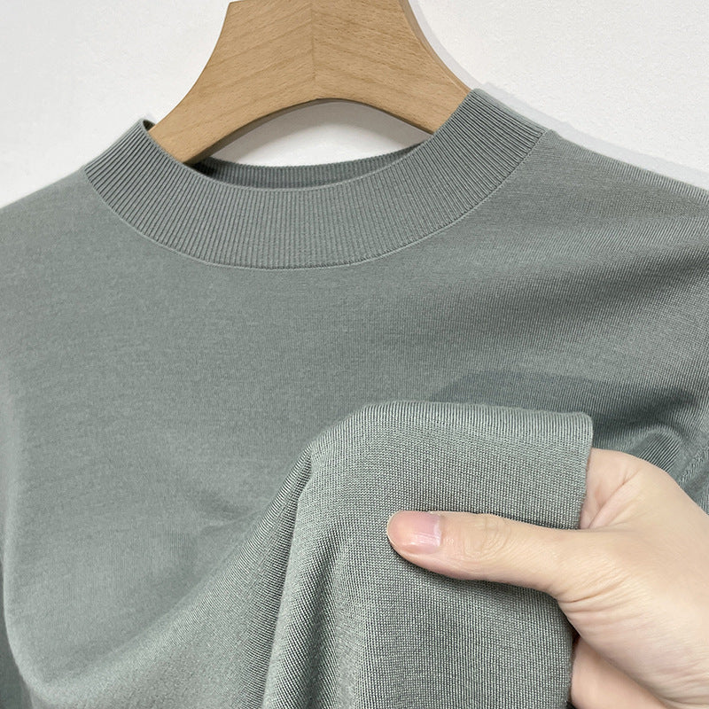 Machine washable long sleeve shirt made of sheep's wool