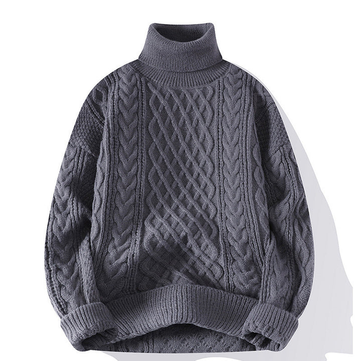 Unisex knitted sweater, lined, various collar shapes