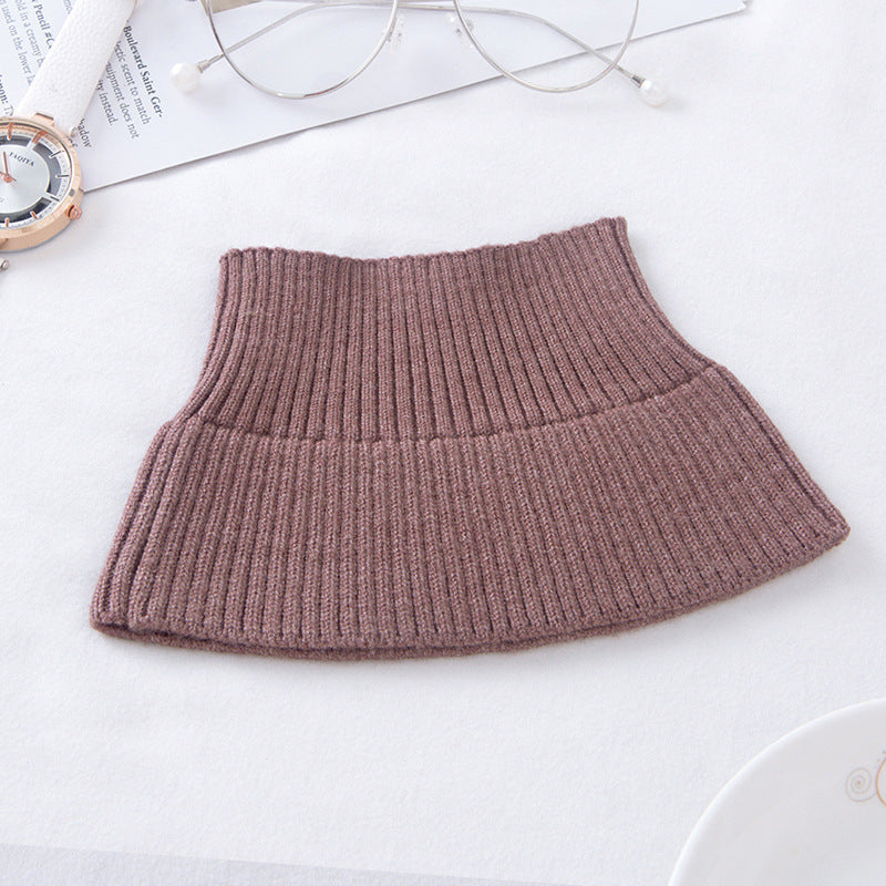 Warming neck warmer with high collar