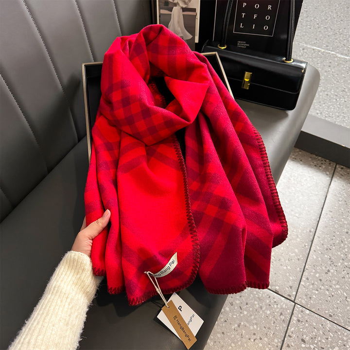Cashmere knit scarf, 180x45 cm