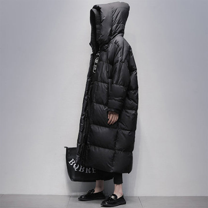 Ladies down jacket, 90% white duck down, windproof