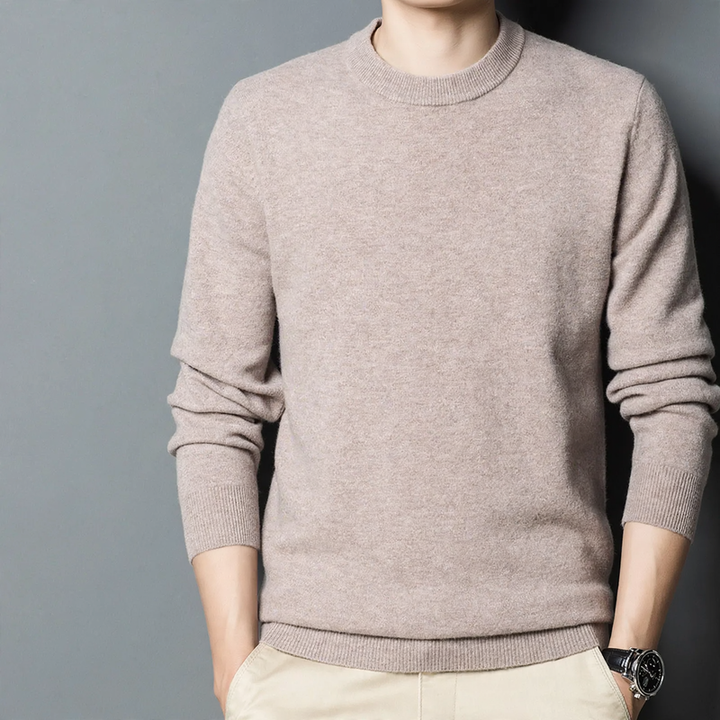 Men's Wool Sweater, Crew Neck, Thick, Plus Sizes