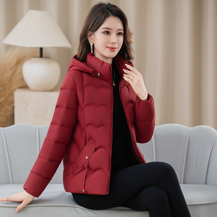 Short, padded ladies jacket for seniors