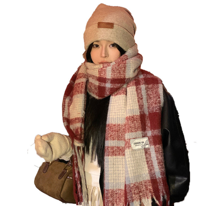 Knitted scarf in Korean style, 200x60 cm