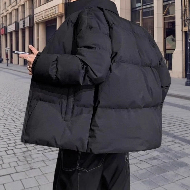 Unisex-Winter jacket, padded, standing collar