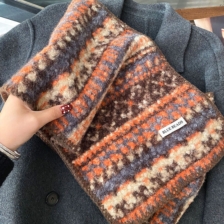 Reversible scarf with leopard pattern, 180x30 cm
