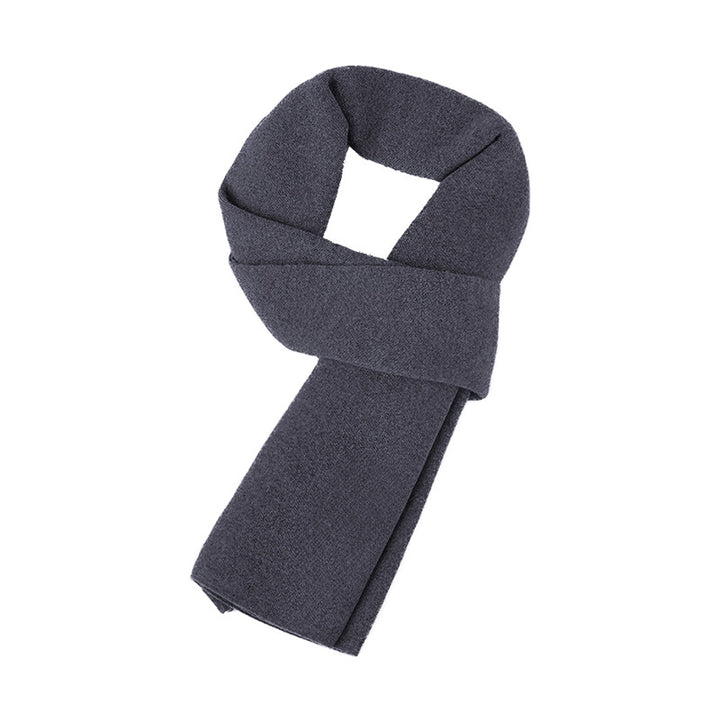 Men's wool scarf, checked, 180 cm