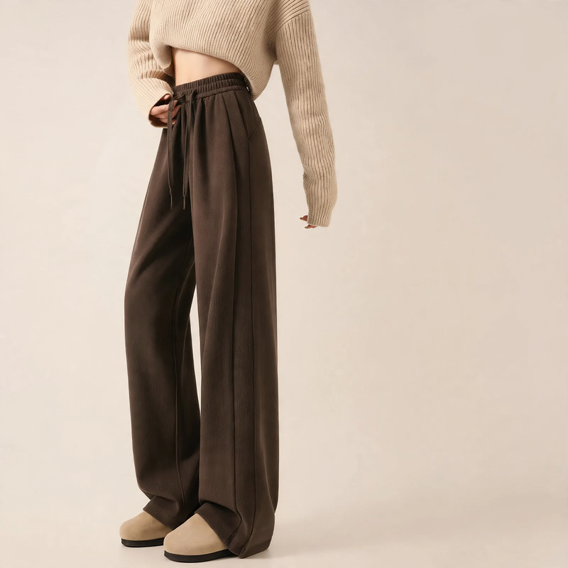 Kord-Wide pants with high waist for women