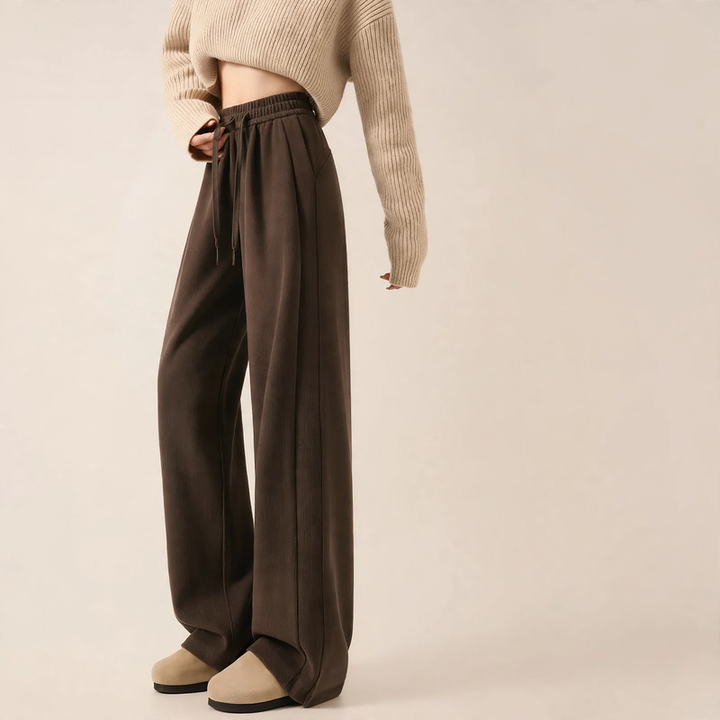 Kord-Wide pants with high waist for women