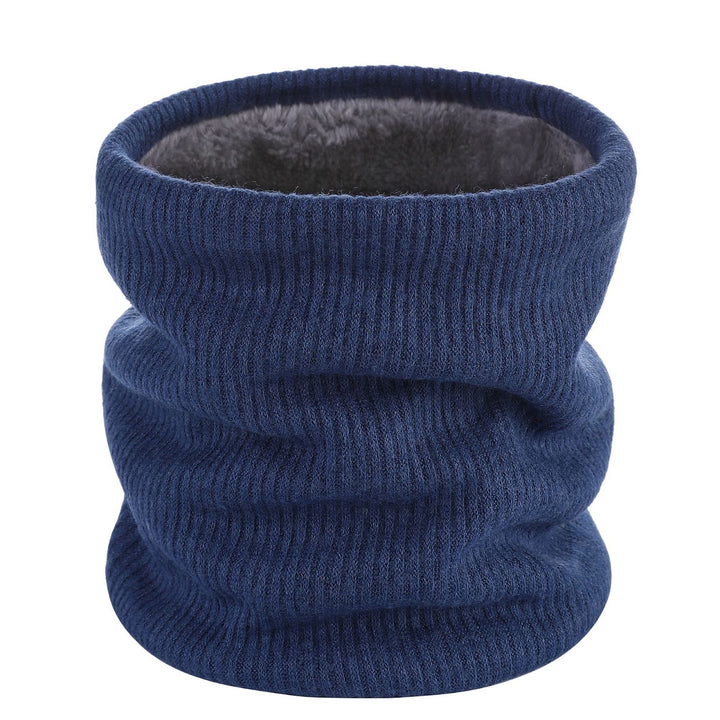Padded tubular scarf, double-layered, warm