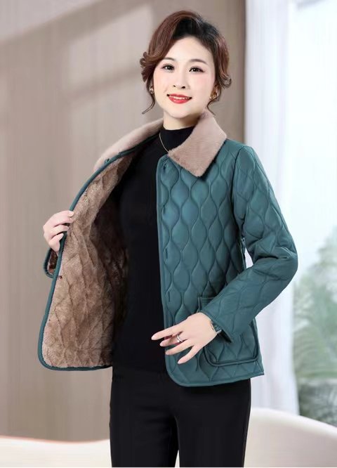 Women's winter jacket, padded, for mothers, elegant