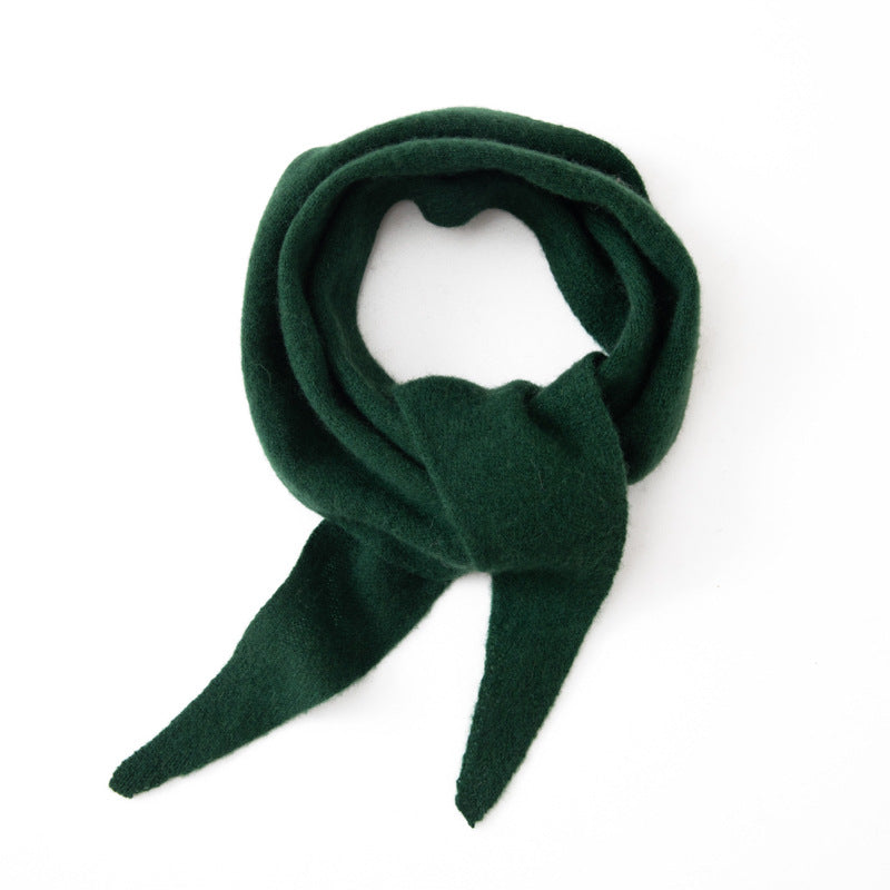 Triangle scarf made of cashmere imitation, warming, 100x33 cm