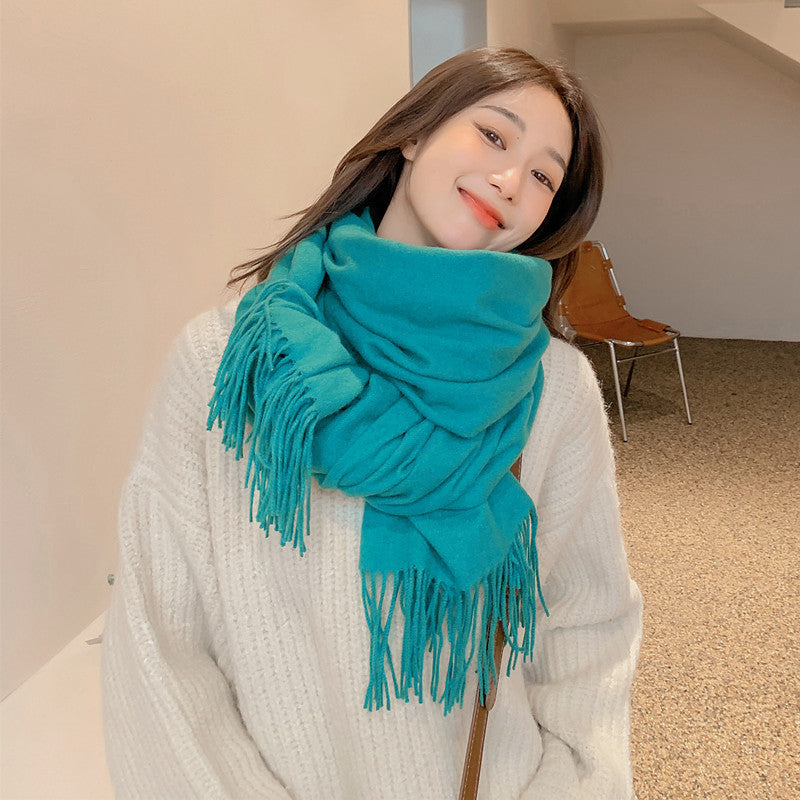 Solid color scarf, 200x70 cm, versatile