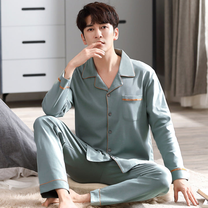 Men's Pajama Set, Cotton, Long Sleeve, Various Sizes