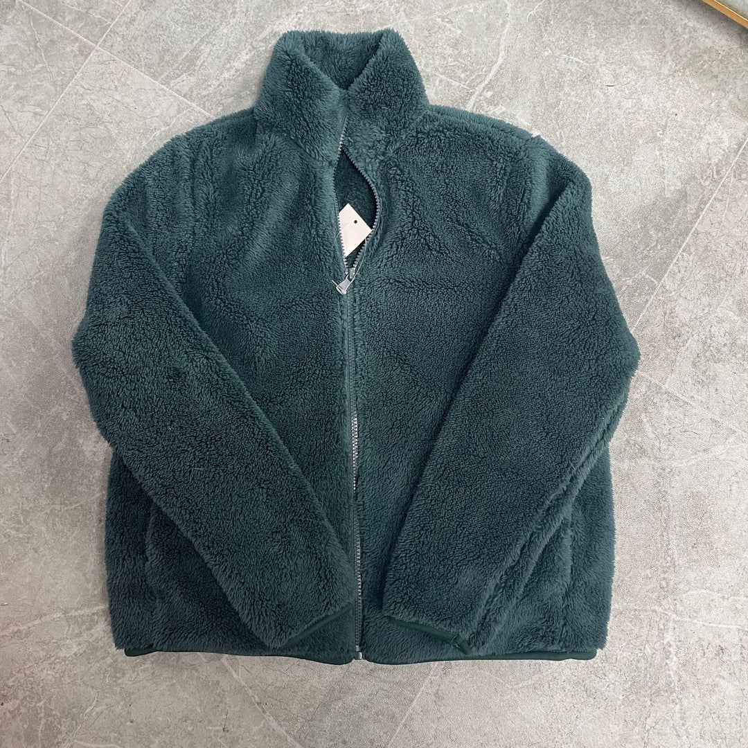 Warm Fleece Jacket with Zipper for Women