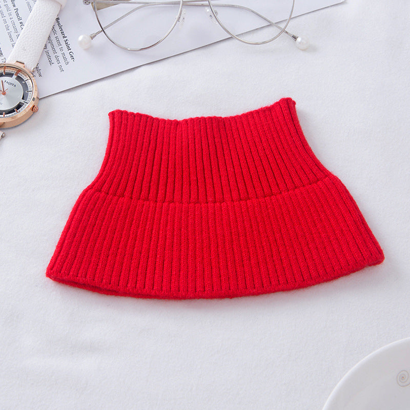 Warming neck warmer with high collar
