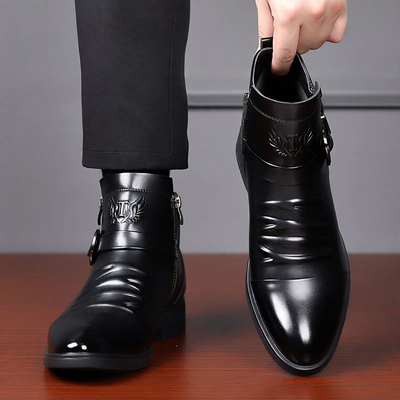 Men's business boots, water-repellent, warm